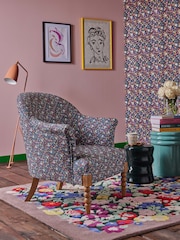 Cath Kidston Harmony Ditsy Charcoal Grey Chair Rodeo Accent Chair - Image 1 of 11