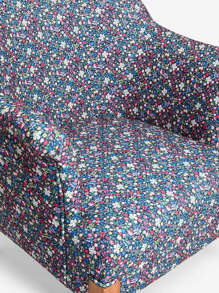 Cath Kidston Harmony Ditsy Charcoal Grey Chair Rodeo Accent Chair - Image 11 of 11