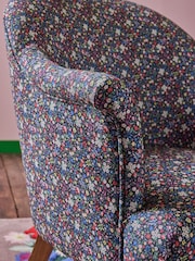 Cath Kidston Harmony Ditsy Charcoal Grey Chair Rodeo Accent Chair - Image 2 of 11
