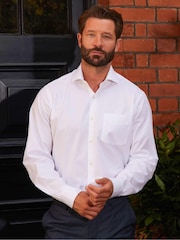 Savile Row Company 100% Cotton Check Single Cuff Formal Shirt - Image 2 of 7