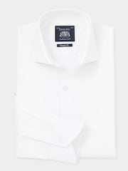 Savile Row Company 100% Cotton Check Single Cuff Formal Shirt - Image 5 of 7