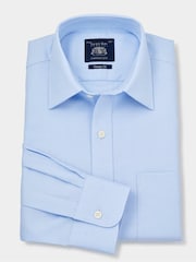 Savile Row Company Classic Fit 100% Cotton Double Cuff Formal Shirt - Image 3 of 5