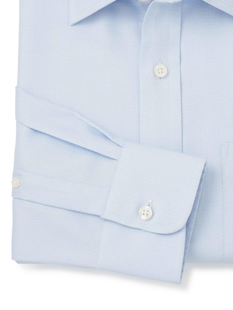 Savile Row Company Classic Fit 100% Cotton Double Cuff Formal Shirt - Image 5 of 5