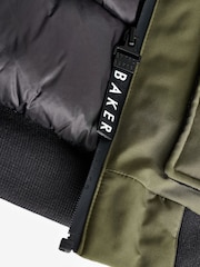 Baker by Ted Baker Khaki/Green Shower Resistant Padded Bomber Coat - Image 12 of 12