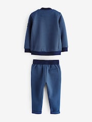 Baker by Ted Baker Blue 100% Cotton Bomber Jacket T-Shirt and Trousers Set - Изображение 12 из 15