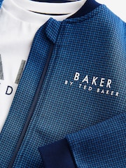 Baker by Ted Baker Blue 100% Cotton Bomber Jacket T-Shirt and Trousers Set - Изображение 14 из 15