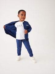 Baker by Ted Baker Blue 100% Cotton Bomber Jacket T-Shirt and Trousers Set - Изображение 4 из 15