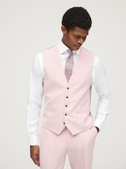 Pink Regular Fit Motionflex Stretch Waistcoat - Image 1 of 9