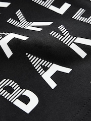 Baker by Ted Baker 100% Cotton Graphic Black T-Shirt and Shorts Set - Image 9 of 9