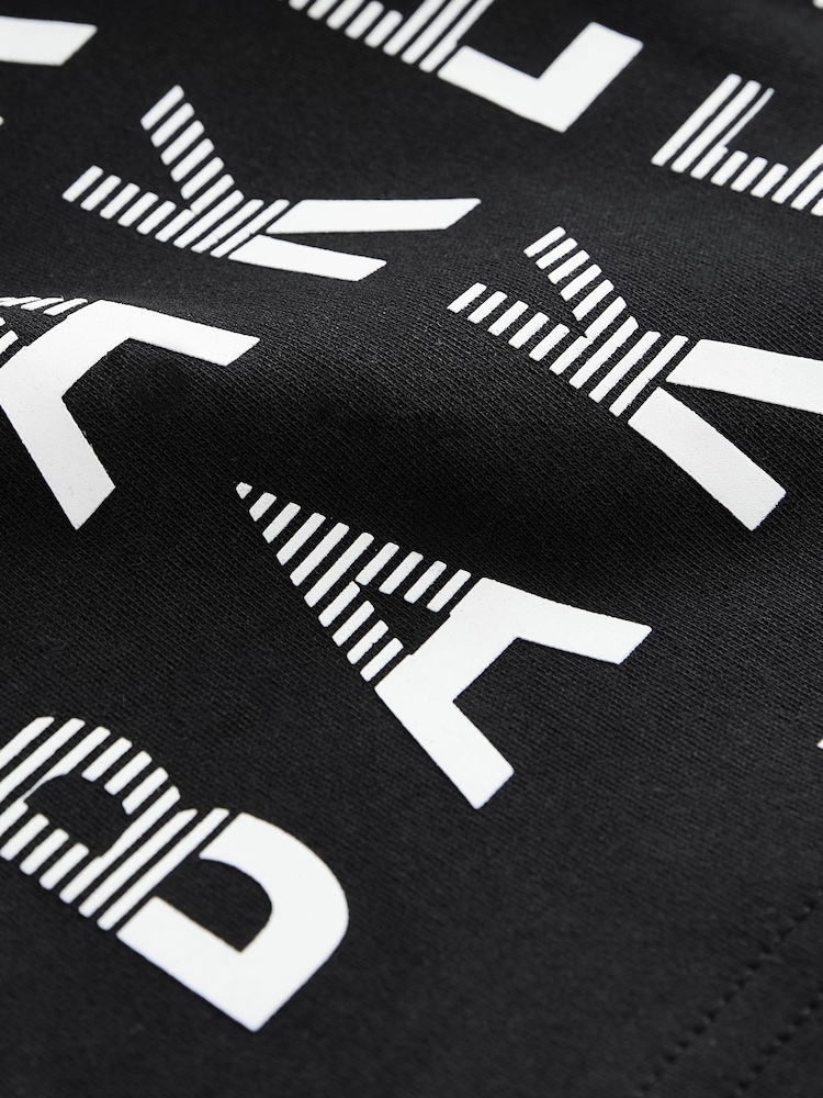 Baker by Ted Baker 100% Cotton Graphic Black T-Shirt and Shorts Set - Image 9 of 9