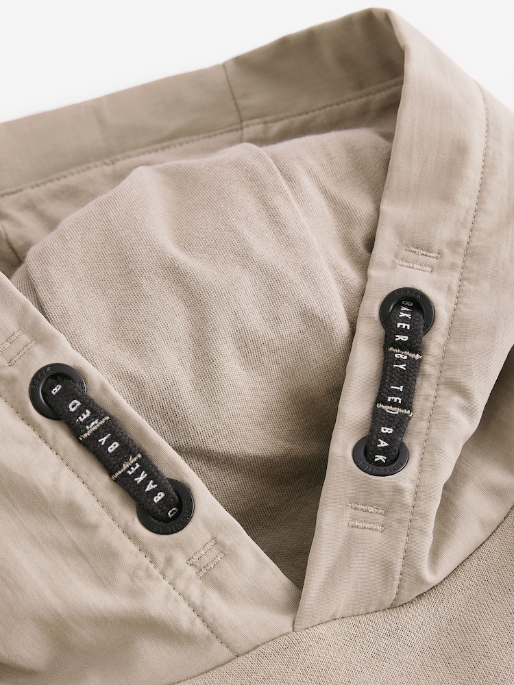Baker by Ted Baker Stone Seam Hoodie - Image 10 of 10