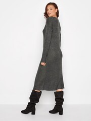 Long Tall Sally Grey Knitted Midi Dress - Image 3 of 4