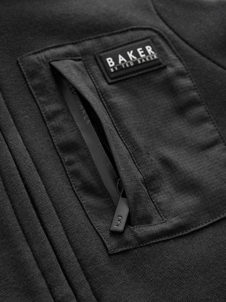 Bluza Baker by Ted Baker z kapturem i panelami, w 100% z bawełny - Image 11 of 14