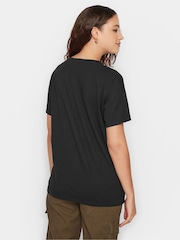 Long Tall Sally Black 100% Cotton Utility Pocket T-Shirt - Image 2 of 4