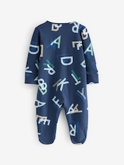 Baker by Ted Baker 100% Cotton Sleepsuit 3 Pack - Image 5 of 7