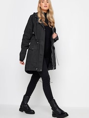 Long Tall Sally Black Washed Twill Parka - Image 3 of 4