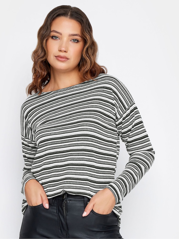 Long Tall Sally Black Drop Shoulder Top - Image 1 of 5