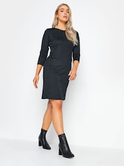 M&Co Green Petite Check Dress - Image 1 of 4