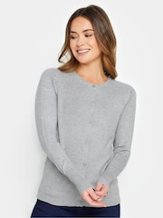 siva - M&Co Petite Button Cardigan - Slika 1 iz 4