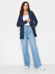 Long Tall Sally Blue Scuba Crepe Blazer - Image 3 of 4