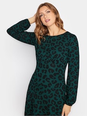 Long Tall Sally Green Long Sleeve Tea Green Dress - Image 4 of 4