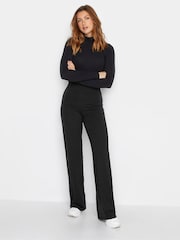 Long Tall Sally Black Wide Leg Jersey Yoga Pants - Image 2 of 4