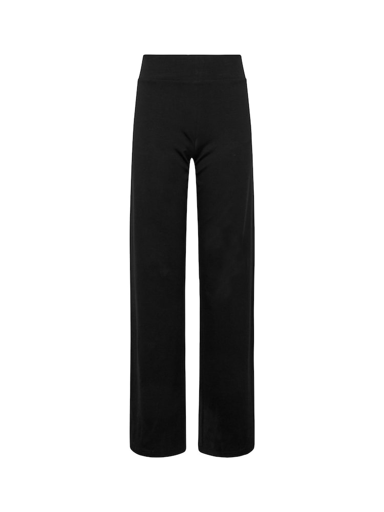 Long Tall Sally Black Wide Leg Jersey Yoga Pants - Image 3 of 4