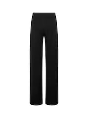 Long Tall Sally Black Wide Leg Jersey Yoga Pants - Image 4 of 4