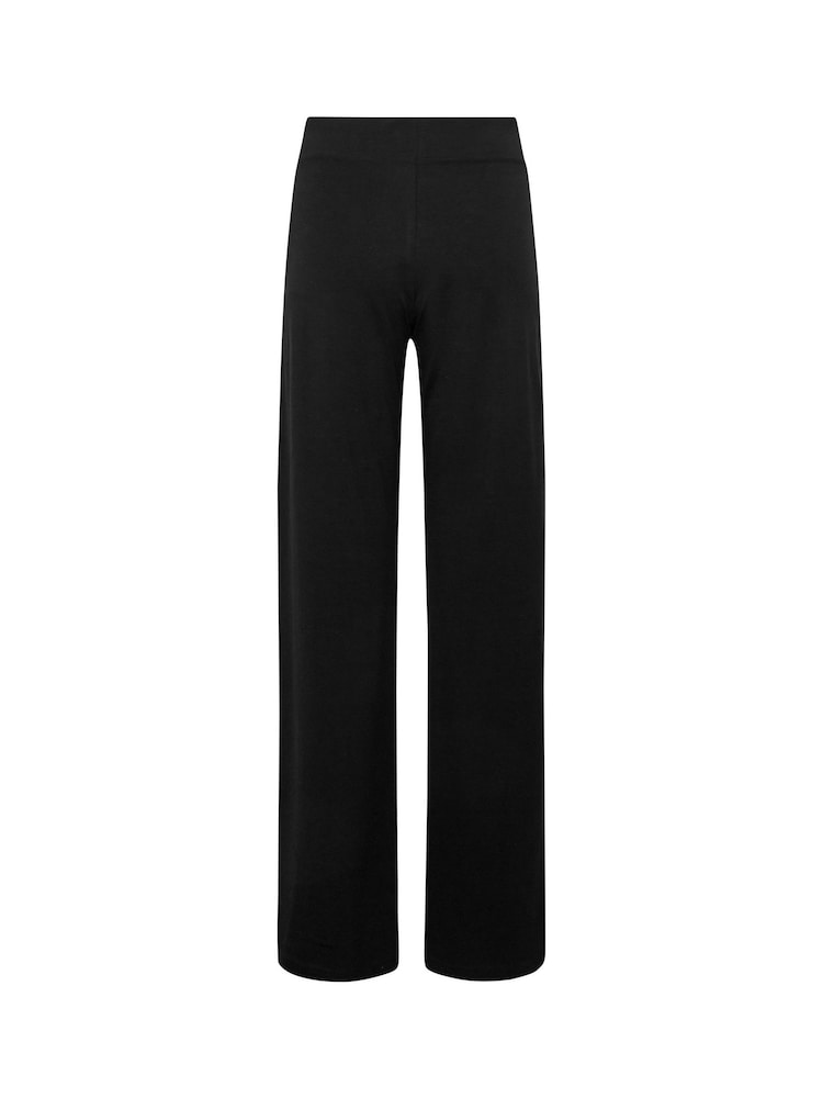 Long Tall Sally Black Wide Leg Jersey Yoga Pants - Image 4 of 4