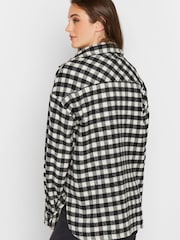 Long Tall Sally Black Checked Shacket - Image 2 of 4