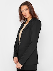 Svart - Long Tall Sally Scuba Crepe Kavaj - Bild 4 av 4