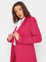 Long Tall Sally Pink Scuba Crepe Blazer - Image 3 of 4