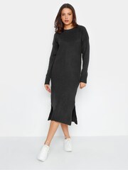 Long Tall Sally Black Knitted Midi Dress - Image 1 of 4
