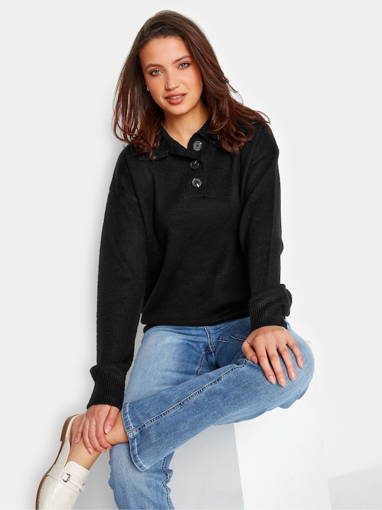 Pulover Long Tall Sally cu nasturi la gât - Imaginea 1 din 1