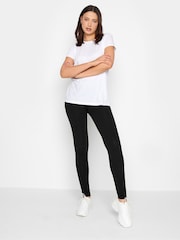 Long Tall Sally Black Stretch Cotton Leggings 2 Pack - Image 3 of 4