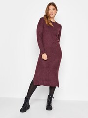 Long Tall Sally Red Knitted Midi Dress - Image 1 of 4
