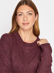 Long Tall Sally Red Knitted Midi Dress - Image 4 of 4