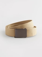 Stone Neutral Canvas Belt - Image 2 of 3