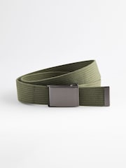 Khaki Green Canvas Belt - Image 2 of 3