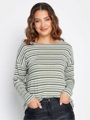 Long Tall Sally Green Drop Shoulder Top - Image 1 of 5