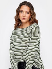 Long Tall Sally Green Drop Shoulder Top - Image 4 of 5