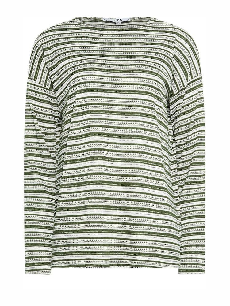 Long Tall Sally Green Drop Shoulder Top - Image 5 of 5