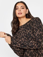 Long Tall Sally Brown Long Sleeve Tea Green Dress - Image 4 of 4