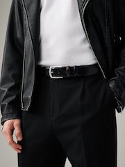 Black Formal Leather Belt - Image 1 of 4