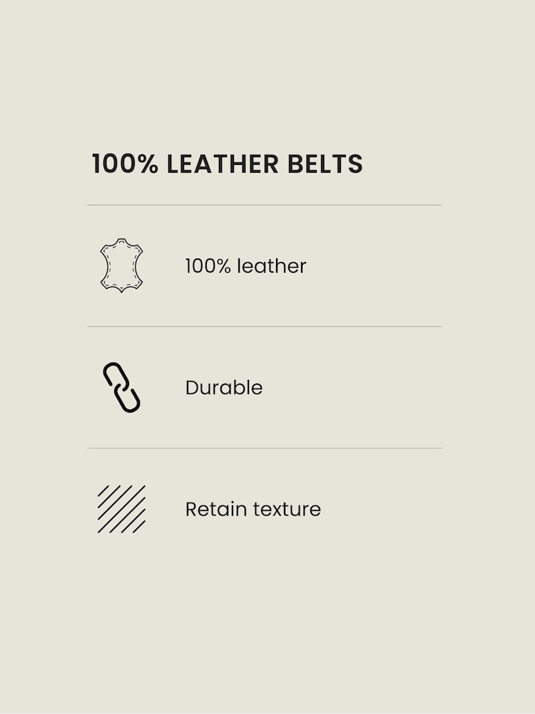 Black Formal Leather Belt - Image 4 of 4
