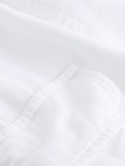 White Linen Blend Cargo Wide Leg Trousers - Image 7 of 7