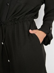 Long Tall Sally Black Utility Shirt - Image 5 of 5