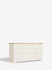 Chalk White Hampton Painted Oak Collection 6 Drawer Wide Chest Of Drawers - Image 5 of 7