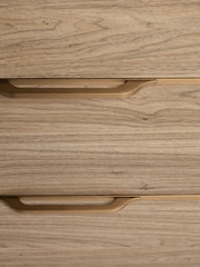 Mid Natural Arlo Oak Effect 6 Drawer Chest of Drawers - Image 8 of 10