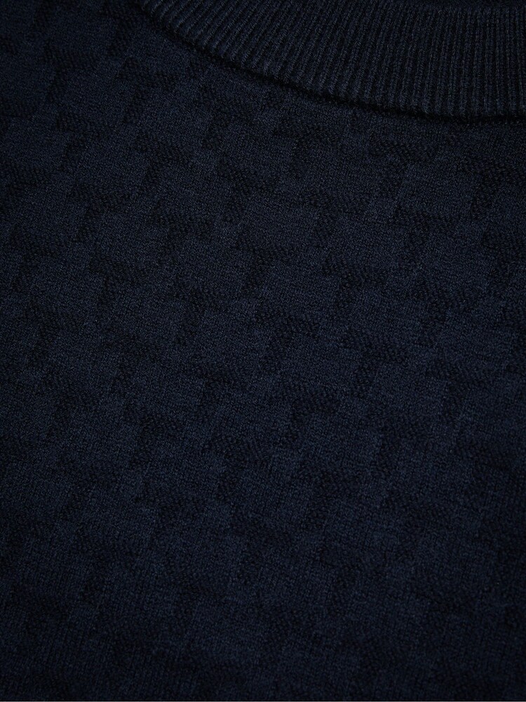 Ted Baker Blue Loung Long Sleeve T Stitch Crew Neck T-Shirt - Image 5 of 5